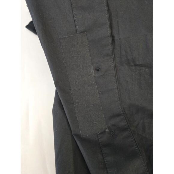 Everlane (Defect) The Easy Button Front Skirt Large Black Midi Skirt Side Slits - Picture 7 of 12